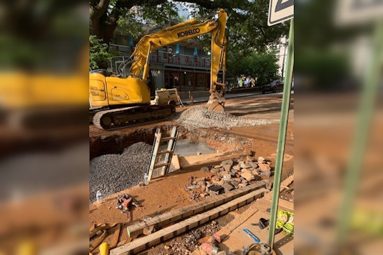 West Peachtree Street in Midtown Atlanta Reopens After Water Main Repairs
