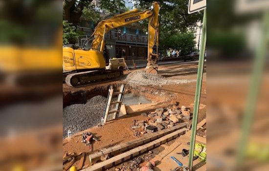 West Peachtree Street in Midtown Atlanta Reopens After Water Main Repairs