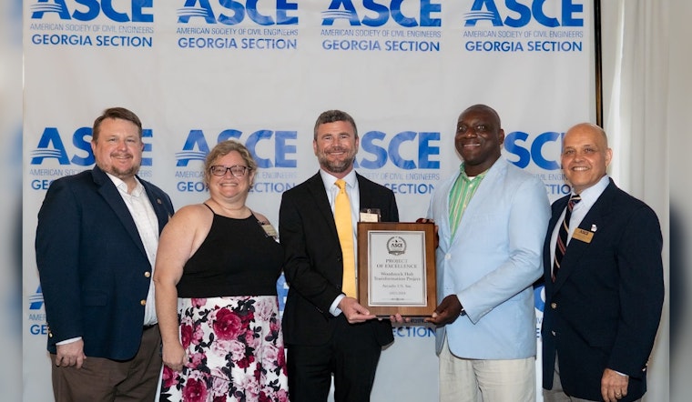 Woodstock's Hub Transformation Project named 2024 Project of Excellence by American Society of Civil Engineers
