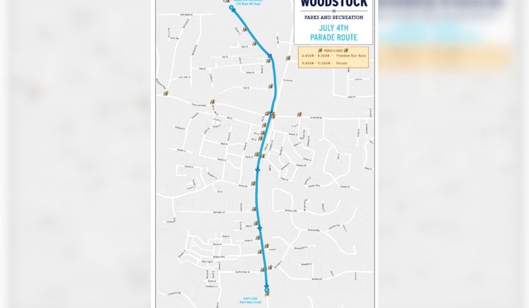 Woodstock's July 4th Spectacular, Freedom Run, Parade, Festival, and Fireworks on Independence Day