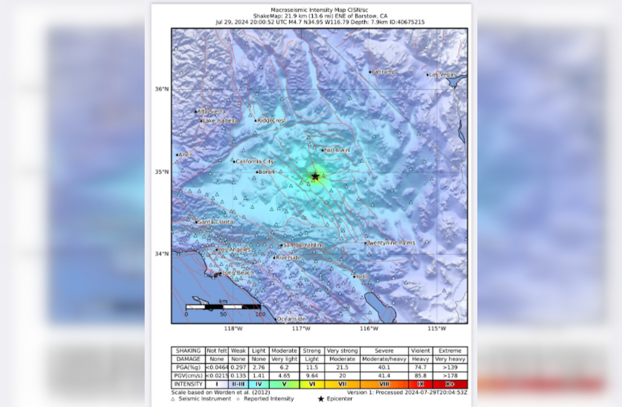 Biggest earthquake las vegas