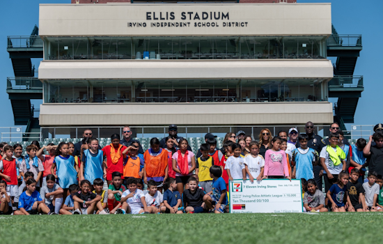 7-Eleven Celebrates Community in Irving, TX with Free Slurpees and $10K Donation to Police Youth Program