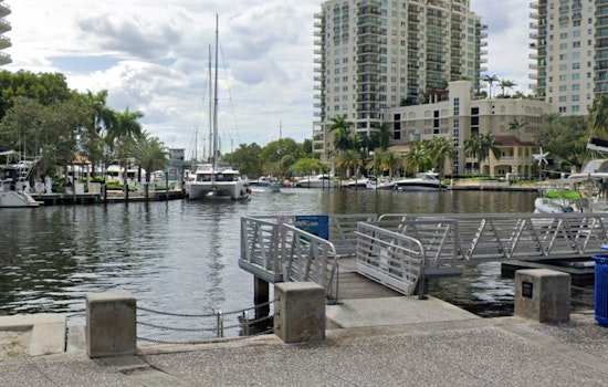 70-Foot Yacht Sinks on New River Near Fort Lauderdale's Esplanade Park, No Injuries Reported