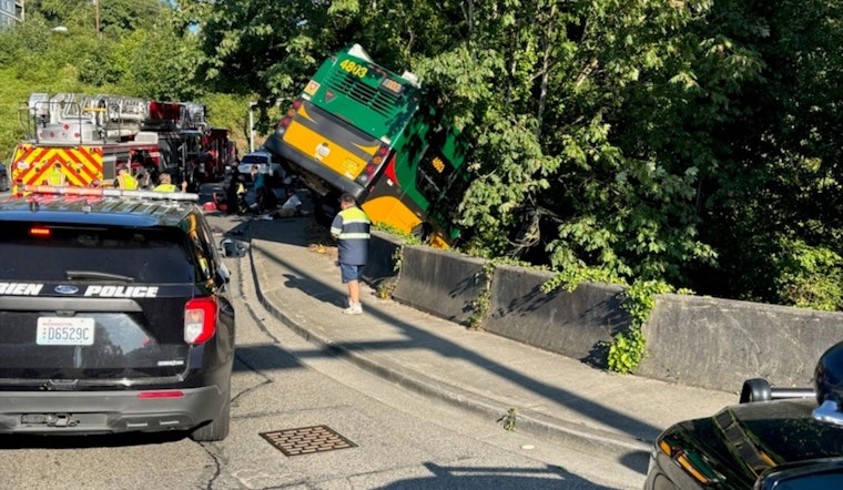 8 Injured When King County Metro Bus Crashes in Renton Due to Driver's Medical Emergency