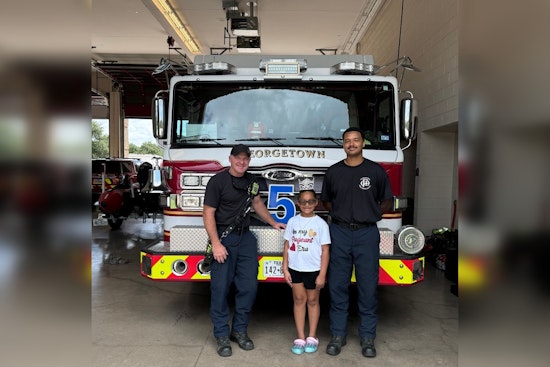 9-Year-Old Girl Donates Comfort Kits to Georgetown Fire Department, Inspiring Community Gratitude
