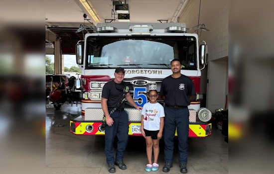 9-Year-Old Girl Donates Comfort Kits to Georgetown Fire Department, Inspiring Community Gratitude