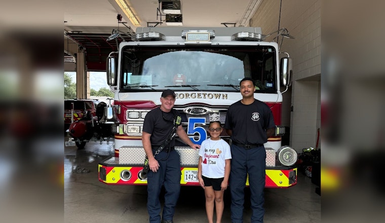 9-Year-Old Girl Donates Comfort Kits to Georgetown Fire Department, Inspiring Community Gratitude