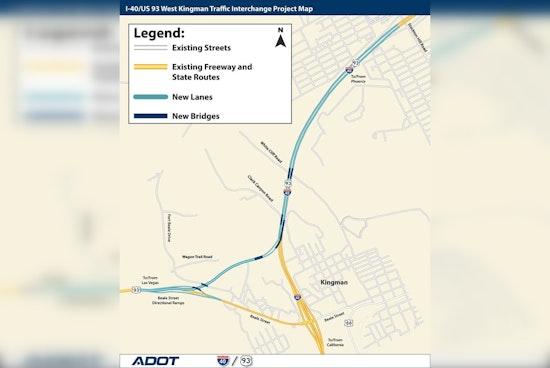 ADOT to Begin $106 Million Interchange Upgrade at I-40/US 93 in Kingman, Enhancing Vegas-Arizona Route