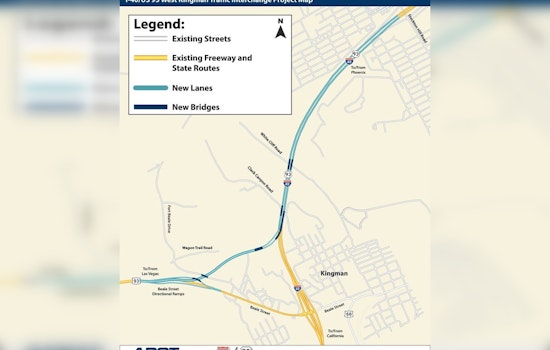 ADOT to Begin $106 Million Interchange Upgrade at I-40/US 93 in Kingman, Enhancing Vegas-Arizona Route