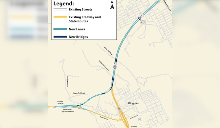 ADOT to Begin $106 Million Interchange Upgrade at I-40/US 93 in Kingman, Enhancing Vegas-Arizona Route