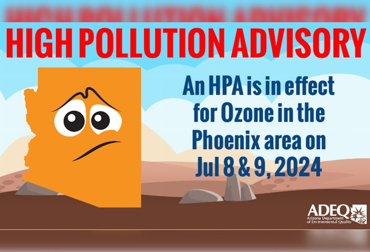 Arizona Department of Environmental Quality Issues Ozone Advisory for Phoenix Metro Area