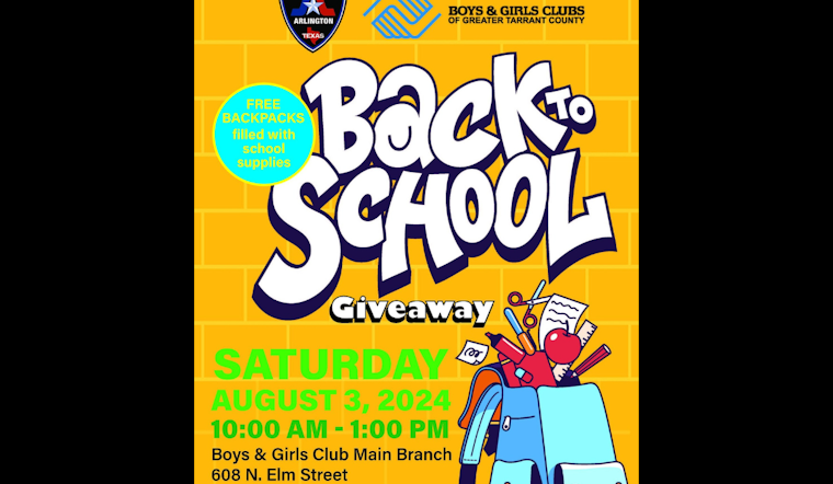 Arlington Police Department Hosts Back-to-School Bash to Provide Students with Free Supplies