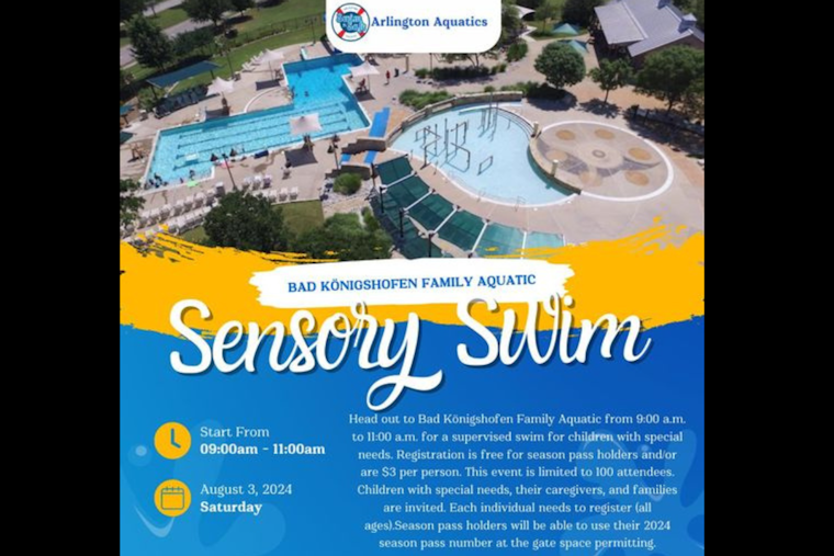 Arlington's Bad Königshofen Family Aquatic Center Hosts Sensory Swim for Special Needs Children