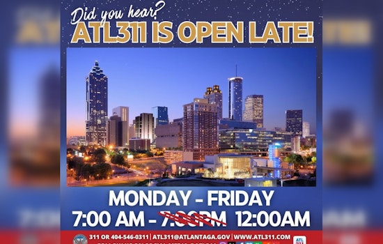 ATL311 Boosts Service for Atlanta Residents with Extended Hours for Non-Emergency Issues