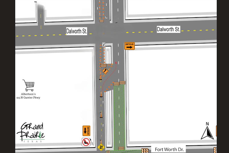 Attention Grand Prairie Drivers: Carrier Parkway Road Work Prompts Traffic Reroutes