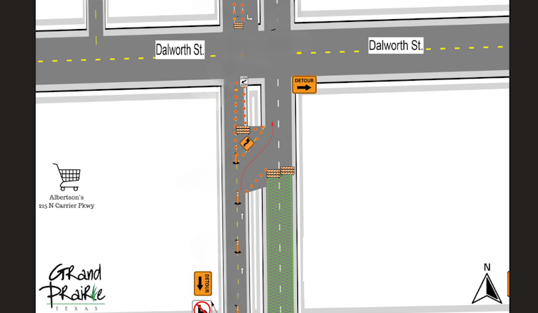 Attention Grand Prairie Drivers: Carrier Parkway Road Work Prompts Traffic Reroutes