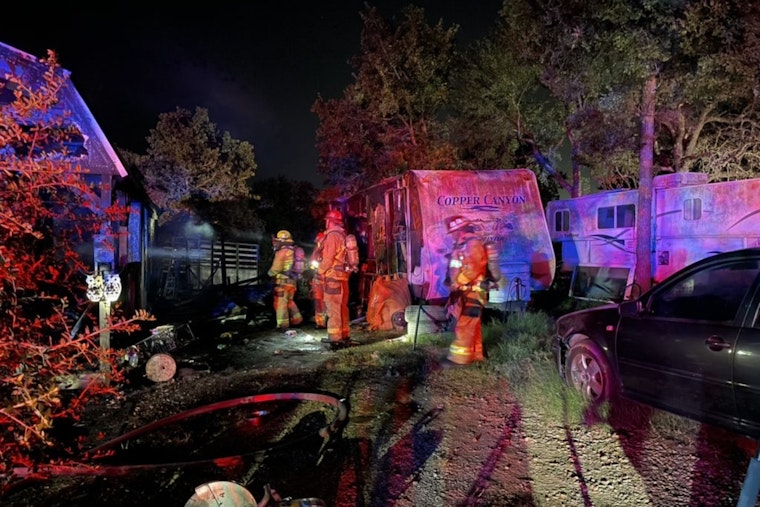 Austin Fire Department Quickly Subdues Shed and RV Blaze in East Austin with No Injuries Reported