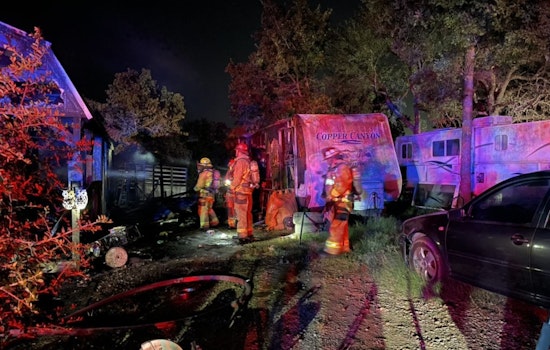 Austin Fire Department Quickly Subdues Shed and RV Blaze in East Austin with No Injuries Reported
