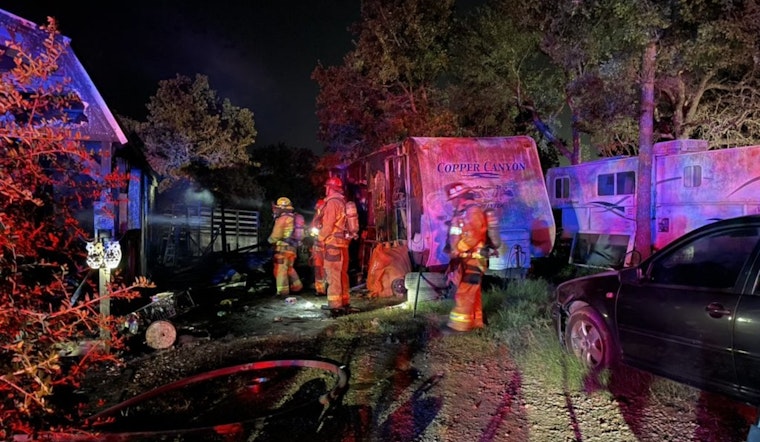 Austin Fire Department Quickly Subdues Shed and RV Blaze in East Austin with No Injuries Reported