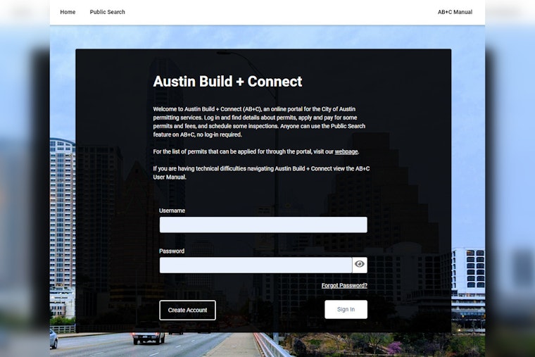 Austin to Temporarily Shut Down Online City Services for AB+C Portal Upgrade August 8-12