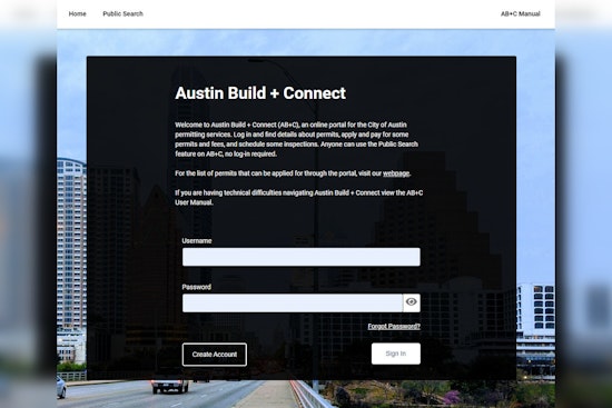 Austin to Temporarily Shut Down Online City Services for AB+C Portal Upgrade August 8-12