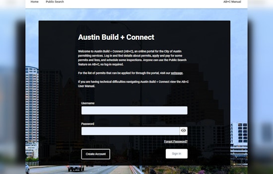 Austin to Temporarily Shut Down Online City Services for AB+C Portal Upgrade August 8-12