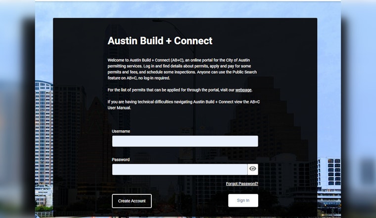 Austin to Temporarily Shut Down Online City Services for AB+C Portal Upgrade August 8-12