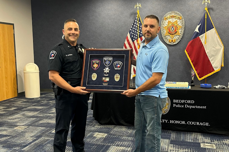 Bedford Police Department Celebrates Cpl. Williamson's Retirement After Two Decades of Service