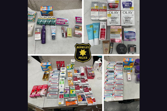 Berkeley Police Thwart Retail Theft in Progress, Recover Over $1,500 in Merchandise