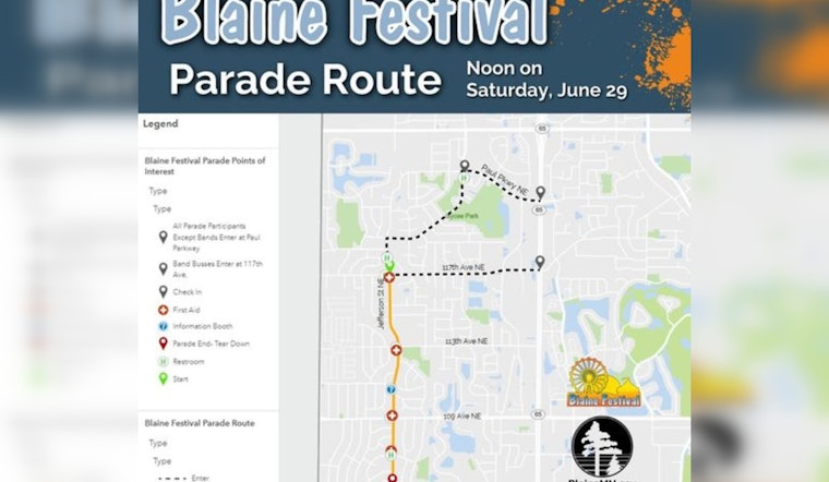 Blaine Festival Parade Charms the Community with Colorful Procession and Day-Long Activities