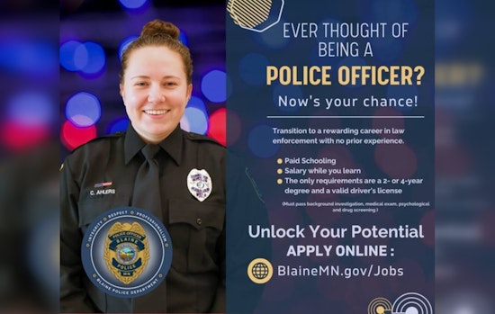 Blaine Police Department Invites Aspiring Officers to Join the Force with Paid Training Initiative