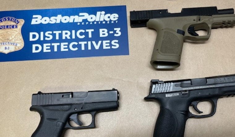 Boston Police Arrest Two Men, Recover Three Illegal Firearms in Mattapan Incident