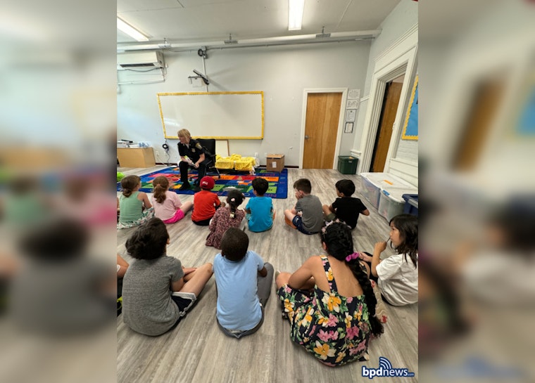 Boston Police Engage Youth at St. Columbkille Partnership School with Essential Safety Talks