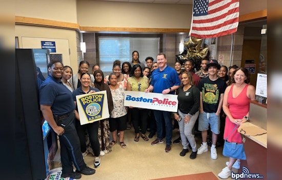 Boston Police Gift Care Packages to New College Students in Community-Support Effort