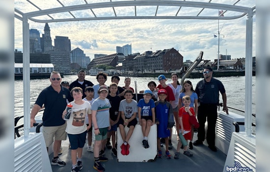 Boston Police Harbor Patrol and District 14 Officers Engage Local Youths with Boston Harbor Education Day