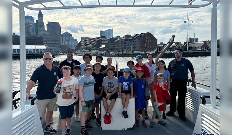Boston Police Harbor Patrol and District 14 Officers Engage Local Youths with Boston Harbor Education Day
