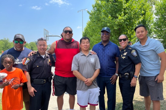 Boston Police Officers Take to the Court to Foster Unity at 'Play 4 Peace' Basketball Tournament