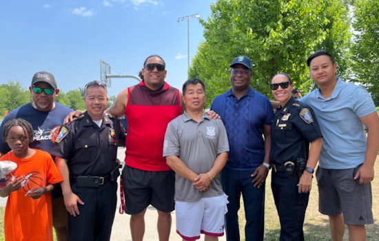 Boston Police Officers Take to the Court to Foster Unity at 'Play 4 Peace' Basketball Tournament