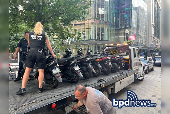 Boston Police Seize Nine Mopeds in Pedestrian Zone Crackdown at Downtown Crossing