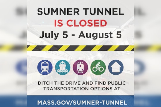 Boston's Sumner Tunnel Closes for Month-Long Renovation, MassDOT Urges Public Transit Use