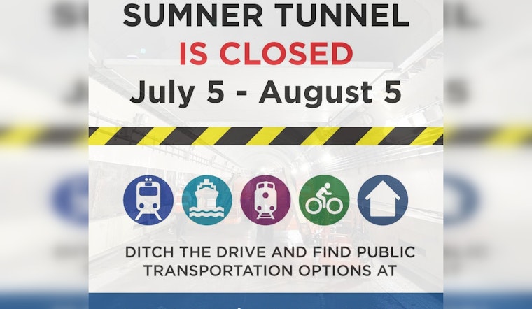 Boston's Sumner Tunnel Closes for Month-Long Renovation, MassDOT Urges Public Transit Use