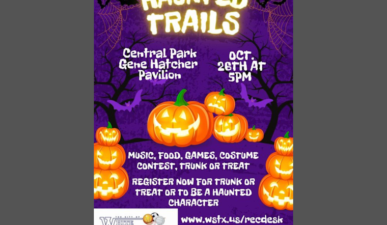 Central Park to Host Inaugural Haunted Trails Event in White Settlement: Registration Now Open for Spooky Season Celebration