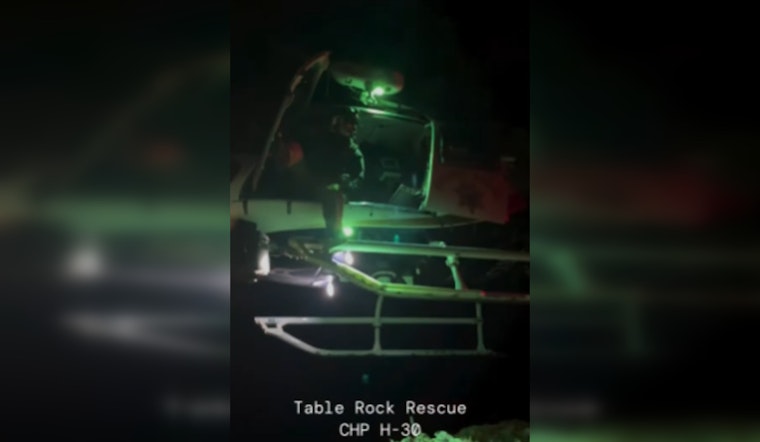 CHP Helicopter H-30 Heroically Saves Disoriented Hiker Near Calistoga With Night Vision Aided Rescue