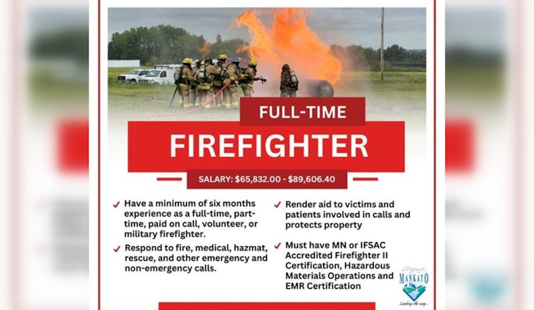 City of Mankato Seeks Heroic Figures to Join Firefighting Ranks in Community Service Drive