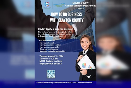 Clayton County Invites Entrepreneurs to 'Doing Business' Workshop for Insight on Licensing and Procurement Opportunities