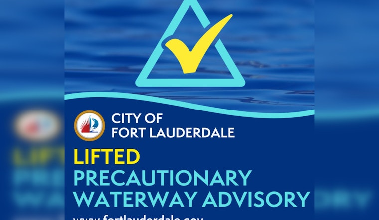 Clear Waters Ahead, Fort Lauderdale Lifts Water Advisory for Intracoastal Waterway Zone