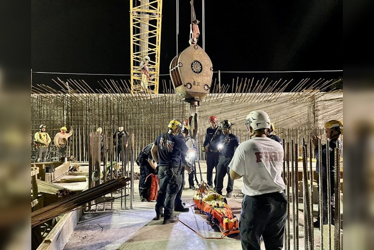 Construction Worker Rescued with Crane After Fall on Jupiter's US 1 Bridge