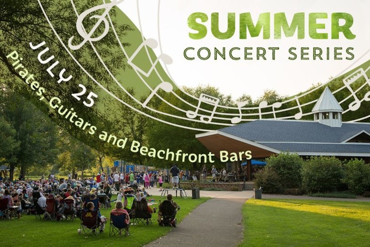 Coon Rapids Wraps Up Summer Concert Series with Free "Pirates, Guitars and Beachfront Bars" Performance