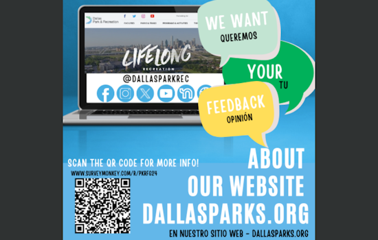 Dallas Park and Recreation Department Calls for Public Input to Revamp DallasParks.org Website