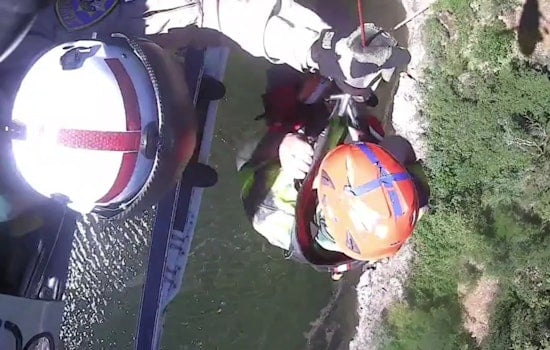 Daring Helicopter Rescue Saves Kayaker on American River Near Camino, 50 Miles from Sacramento
